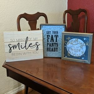 3 fun signs